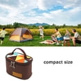 thumbnail image 3 of Yuarrent Botellas de condimentos Cesta de comida Bolsas organizadoras de vajilla Contenedor grande resistente a desgarros Camping Senderismo Kits de desorden para acampar, 3 of 6