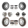 thumbnail image 1 of Transit Auto Front Rear Hub Bearing Assembly Coated Disc Brake Rotor and Ceramic Pad Shoe Kit (10Pc) for Car 2018-2020 Dodge Durango with Vented Rotors Left Right Driver Passenger Side KBB-127798, 1 of 2