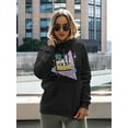 thumbnail image 2 of Nineties Party Hoodie Women -Image by Shutterstock, Female Medium, 2 of 4