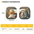 thumbnail image 5 of Yuyamidu Pug Car Sun Shade Windshield Cat Car Windshield Sun Shade Foldable Car Windshield Cover Sun Shade 2 Pieces Auto Accessories for SUV Van UV Ray Sun Visor, 5 of 5