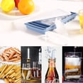 thumbnail image 4 of Bandeja para cubitos de hielo, bandeja larga para palitos de hielo con tapa, reutilizable, para botellas deportivas de boca pequeña, botellas de jugo, cócteles, 4 of 6
