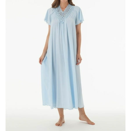 

Women s Shadowline 32275 Beloved 53 Inch Flutter Sleeve Gown (Blue 3X)