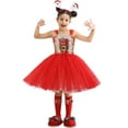 thumbnail image 3 of NIJNFCLOTH Robes pour Filles Robe de Concours pour Enfants Robe de Fête de Noël Robes de Princesse Robes pour Adolescentes Taille:6-7 Ans, 3 of 8