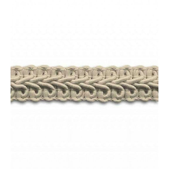 BEIGE 1/2 INCH POLY CHINESE BRAID