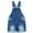 LightBlue-2493, variant on KIDSCOOL SPACE Girls Shorts, Baby Little Girls Stretchy Denim Shortalls, Deep Blue,4-5 Years