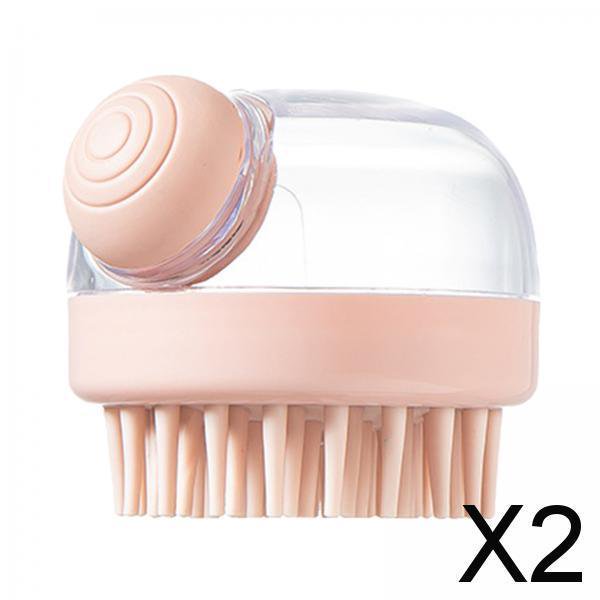 2x Peine de Manual, Herramienta de Lavado Portátil de Silicona, Cepillo Depurador para Limpieza de Piscinas, Familia, Mujeres, Hombres, Mascotas, 2 piezas