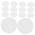 thumbnail image 4 of OUNONA 100 Sheets Graffiti Blank Papers Round for Paintable Photographic Badges Craft Making, 4 of 8