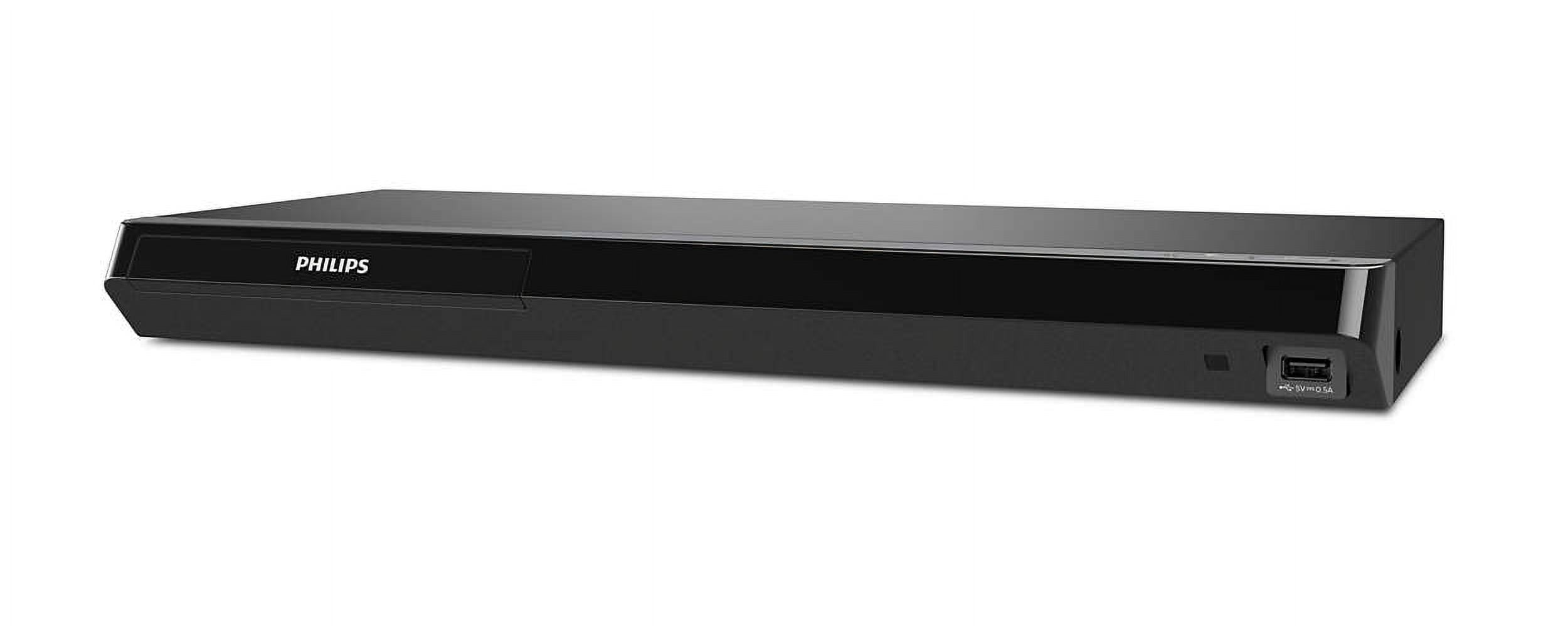 Philips 4K UHD Wi-Fi Blu-Ray Player, HDR & Region Free with