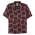 thumbnail image 1 of Tasso Elba - Camisa con botones y estampado de lino y seda para hombre, rojo, extragrande Tasso Elba  Botones al frente, 1 of 2