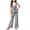 Black, variant on Ynynloco Girl's 2 Piece Summer Outfits Bow Striped Ruffle Peplum Tank Top Matching Wide Leg Pants Cute Clothing Sets 9-16 Years