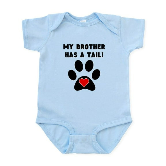 CafePress - My Brother Has A Tail Body Suit - Baby Light Bodysuit, Size Newborn - 24 Months