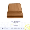 thumbnail image 4 of Juego de sábanas Sweet Home Collection, tamaño completo, color moca, 1800TC, 4 of 6