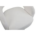 thumbnail image 4 of 360-Degree Swivel Accent Chair with Wrap-Around Backrest, Round Barrel Chair with Soft Padded Seat, Leisure Club Armchair for Living Room Bedroom, White, Easy to Assemble, 4 of 7