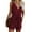 Red, variant on Fsqjgq Jumpsuits for Women Plus Size Rompers Bodysuit One Piece Romper for Women Casual V Neck Bow Pocket Sleeveless Shorts Wide Shorts Jumpsuits Rompers Bib Overalls Jumpsuits Printed Wide Leg L