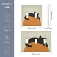 thumbnail image 2 of Yayeee Toggle Light Switch Wall Plate 3-Gang 6.37"x4.48" Decorative Outlet Cover, Sleeping Black Cat, 2 of 7