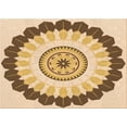 thumbnail image 1 of Ahgly Company Machine Washable Indoor Rectangle Transitional Brown Gold Area Rugs, 8' x 10', 1 of 7