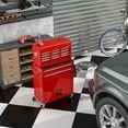 thumbnail image 7 of Tcbosik Rolling Tool Chest with 8 Storage Drawers, Tool Box Organizer with Lockable Wheels, Sliding Drawers and Detachable Top, Garage Workshop Tool Cabinet, Red, 7 of 7