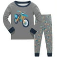 thumbnail image 2 of CAICJ98 Boys Pajamas Cotton Planet Pjs Toddler 2 Piece Sleepwear Kids Boys' Clothing Sets (Grey,8-9 Years), 2 of 4