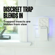Dynatrap Indoor Insect Trap, White, 1 Trap, 3 Refills