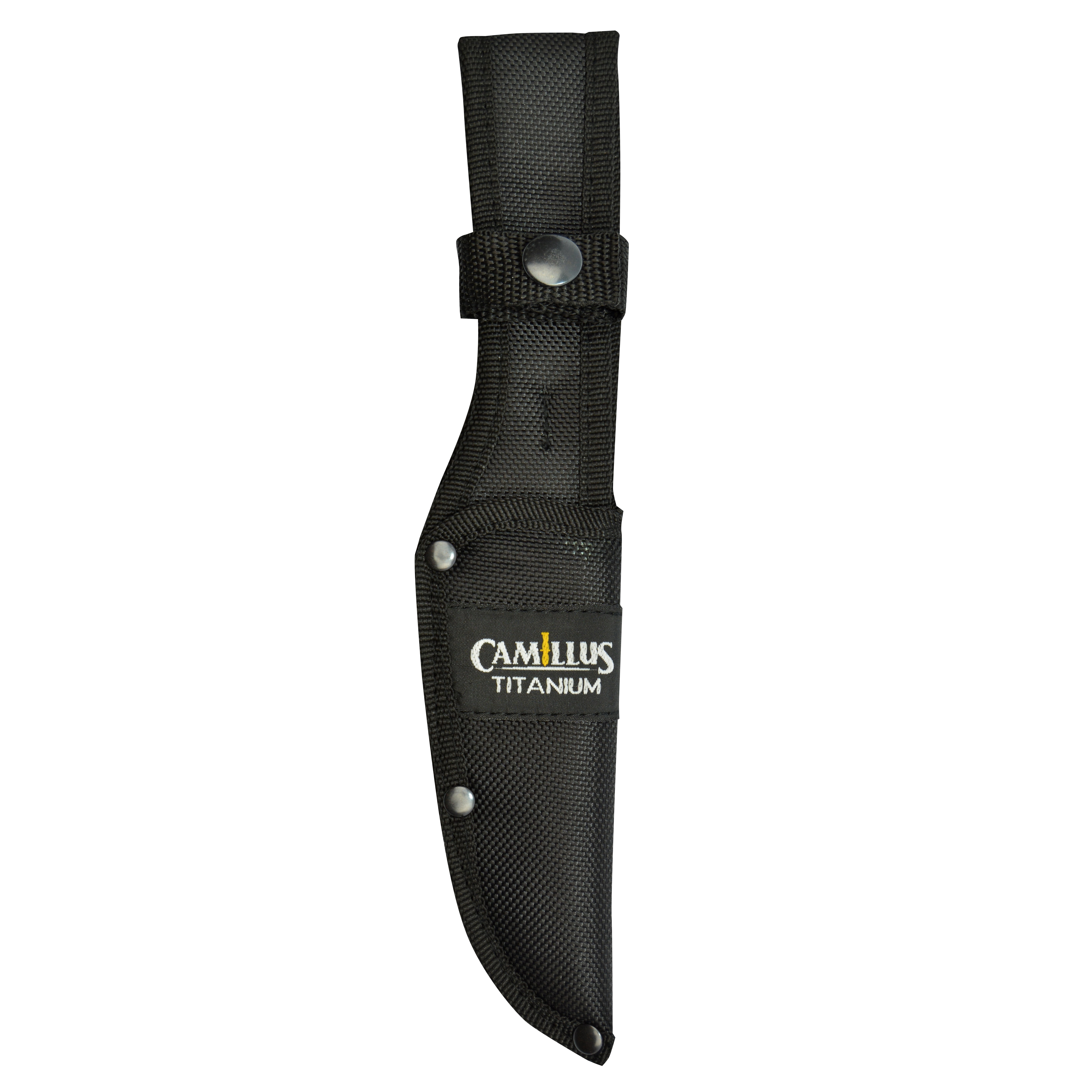 Camillus Camp 9.5" Knife, 4.5" Drop-Point Fixed Blade with Sheath, Green