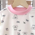 thumbnail image 7 of Toddler Girls Pajama Sets - Snug Fit Long Sleeve Shirring Sleepwear, Soft Breathable Kids Pjs,6-12 Months 12-24 Months 2t 3t 4t 5t 6t 7t 8t 9t Children(Pink,12-24 Months), 7 of 7