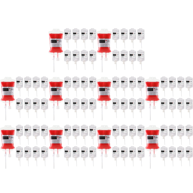 10 Bolsas IV 350 ML para Halloween Zombi (10 Unidades)