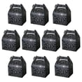 thumbnail image 2 of Oleegame 2PC Produce Storage 10Pcs Halloween Themed Cake Holding Box Holding Box Bread Box Baking Packaging Box Black, 2 of 9