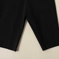 thumbnail image 5 of Girls 7'' High Waisted Black Biker Shorts, Athletic Running Yoga Shorts for Kids Teen Years 3-15 Black, 5 of 5