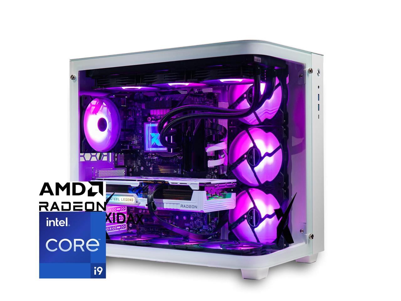 XIDAX X-6 Series Intel Core i9 14900KF, AMD Radeon RX 9070XT 16GB, 32GB DDR5 5600MHz RAM, 2TB M.2 SSD, Genuine Window 11 Home ONAMI White - Assembled & Serviced in Utah