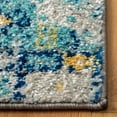 thumbnail image 4 of SAFAVIEH Madison Kandace Abstract Area Rug, Grey/Turquoise, 6'7" x 6'7" Square, 4 of 10