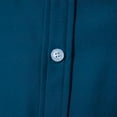 thumbnail image 5 of BUWTTED Men's Shirts Dressy Work Solid Color Casual Long Sleeved Lapel Slim Fit Button Down Business Wedding Navy Shirt L, 5 of 8