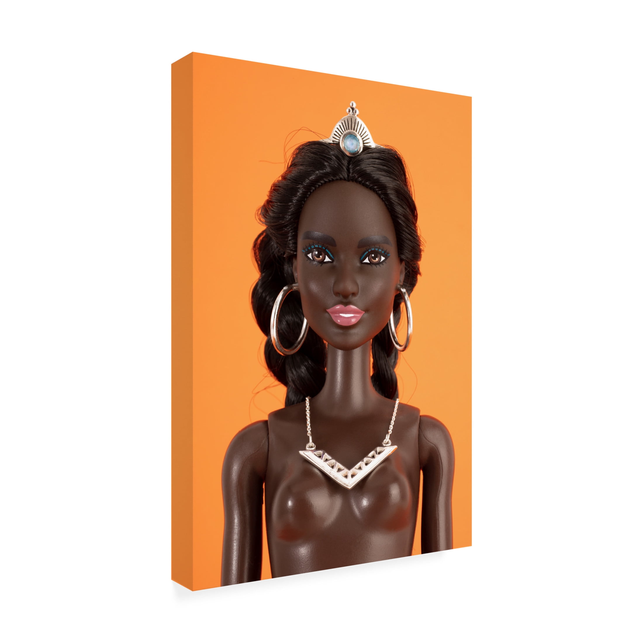 Canvas Wall Art - Julia Ramiro 'Portrait1' Wall Art for Living Room, Bedroom, or Office D?cor by Trademark Fine Art - 12 x 19 Inches