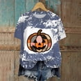 thumbnail image 4 of UAYOTSE Halloween Fashion Graphic Tshirt Women Crew Neck Short Sleeve Casual Holiday Top Size L, 4 of 6