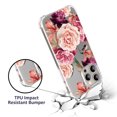 thumbnail image 2 of CoverON Phone Design For Apple iPhone 15 Pro Case, Clear Flexible Soft Rubber Slim TPU Cover, Peony Flower, 2 of 7
