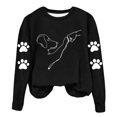 thumbnail image 3 of Neewe Womens Oversized Sweatshirts Hoodies Fleece Crewneck Sweaters MXsual Tops Comfy Fall Fashion Outfits Winter Clothes 2025, 3 of 4