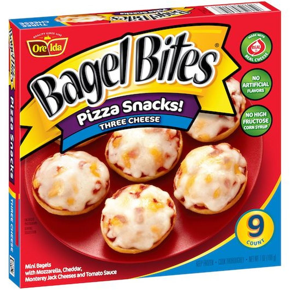 Bagel Bites Three Cheese Pizza Snack, 7 Ounce -- 8 per case