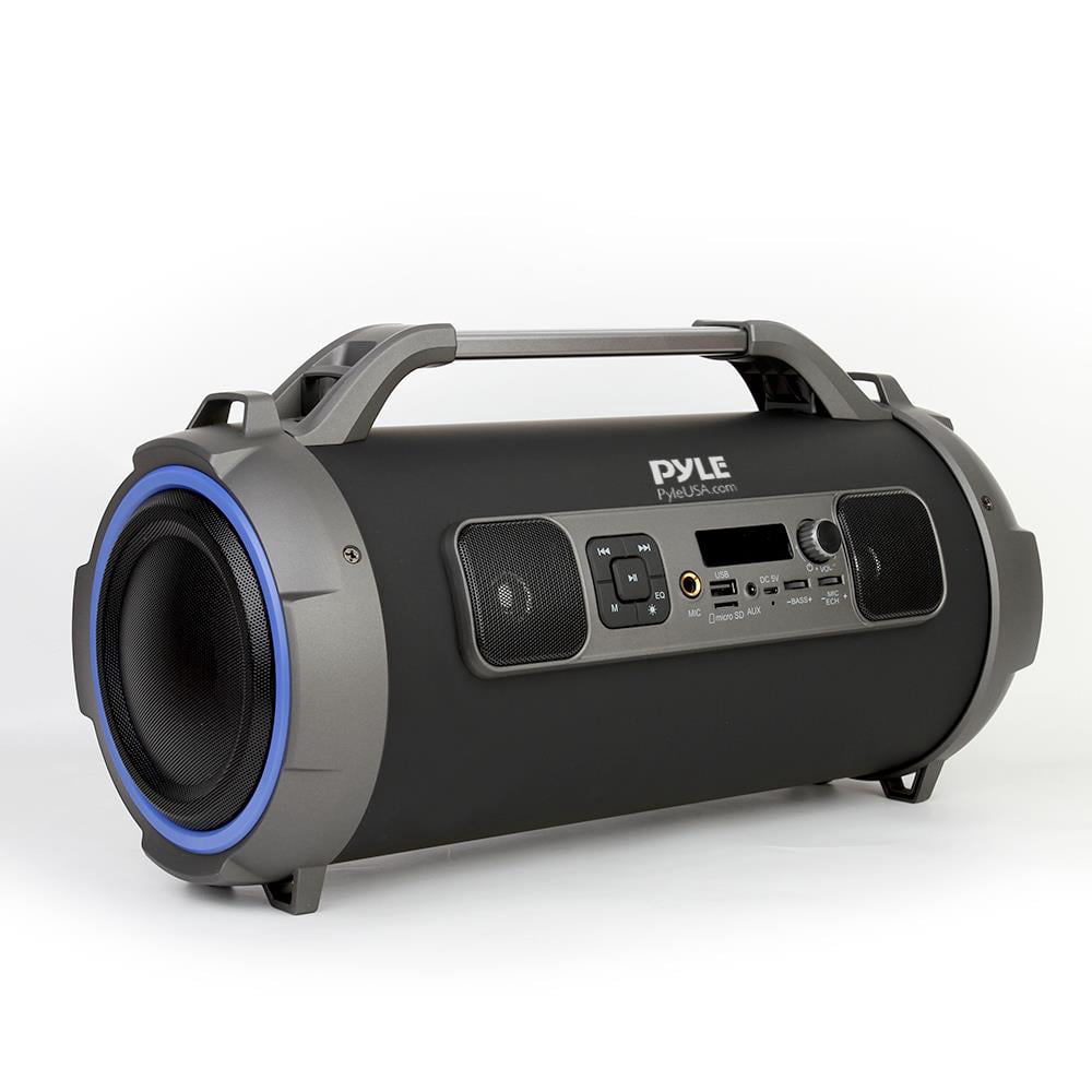 Pyle Bluetooth BoomBox Speaker System, Wireless & Portable Stereo Radio