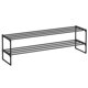 thumbnail image 1 of Estante para zapatos SONGMICS, 2 niveles, metal, 15 a 18 pares, negro, 1 of 8