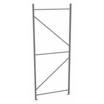 Tennsco Upright Frame, 48 in D, 1 3/4 in W, Gray BUF-48120