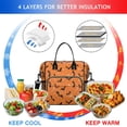 thumbnail image 4 of Halloween Bats with Moons and Stars Womens Lunch Box for Work,Insulated Large Lunch Bag for Tween and Teen,Loncheras Para Mujer,Leakproof Adult Lunch Bag for Work,Beach,Travel,Picnic,Camping, 4 of 7