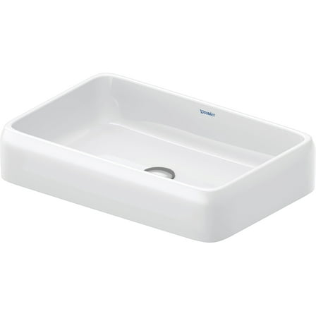 Duravit 238360-0Hole Qatego 23-5/8" Rectangular Ceramic Vessel Bathroom Sink - White
