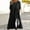 Black, variant on mtvxesu Summer Dresses for Women, Women's Spring And Summer Round Neck Printing Cotton And Linen Casual Short Sleeved Dress Mini Dresses