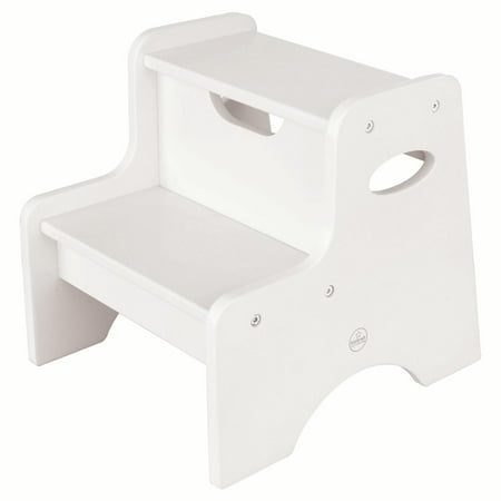 13 in. Kids 2-Step Stool in White