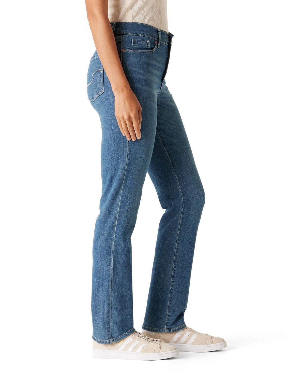 Levi Strauss Signature™ Women's Mid Rise Straight Jeans, Available sizes: 2 – 18