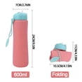 thumbnail image 4 of Toystoory Botella de agua suave del gel de silicona para las mujeres y los hombres plegable y plegable que camina la botella de agua del silicón Cocina y Comedor B, 4 of 6