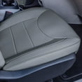 thumbnail image 4 of For Chrylsler Pacifica 2017-2025 FH Group Custom Fit Car Seat Covers [Front - No DVD w/ Armrest 2017-2025]  Solid Gray, 4 of 5