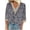 Gray, variant on Aofany Women's Plus Size Pullover Tops V-neck Lace T-shirt 3/4 Sleeves Printed Blouse Fall Sale
