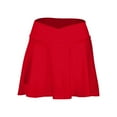 thumbnail image 5 of MIXUE Skirts For Women Summer Solid Color Pockets Yoga Fitness Casual Mini Tennis Skirt Daily-Wear,Red,XL, 5 of 9