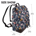 thumbnail image 2 of Disketp Hawaiian Style Mochila de Cuero para Mujer, Bolso de Espalda Antirrobo con Estilo para Viaje, Trabajo y Uso Diario, 2 of 4