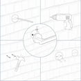 thumbnail image 5 of 6 Pcs Bathroom Hardware Set,Stainless Steel Round Wall Mounted Includes Hand Towel Bar,Toilet Paper Holder,Robe Towel Hooks,Bathroom Accessories Kit,Silver, 5 of 7